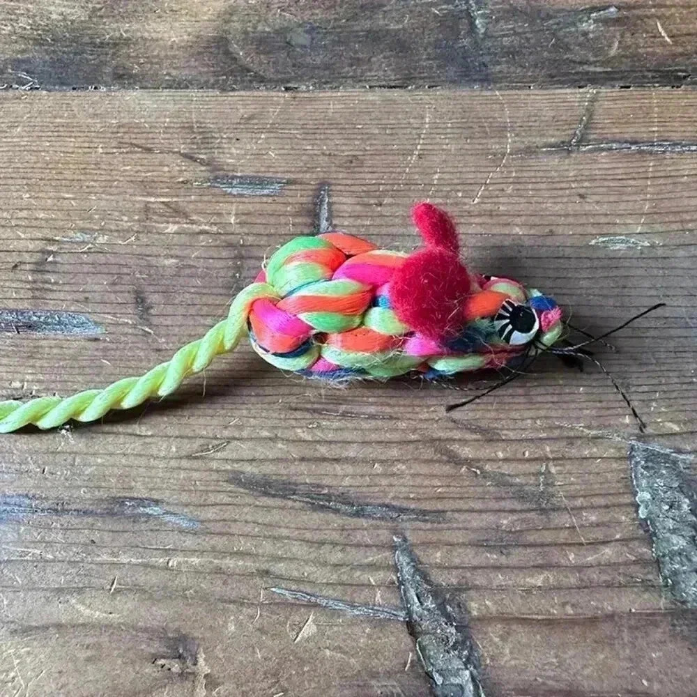 Multicolor Silky Cat Toy Mouse NWOT